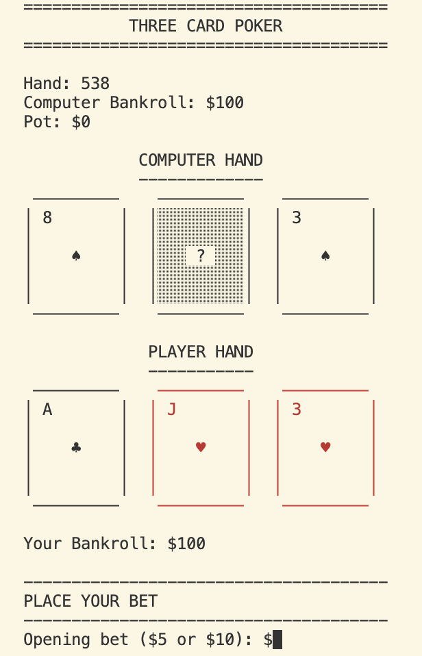 Adaptive poker agent interface
